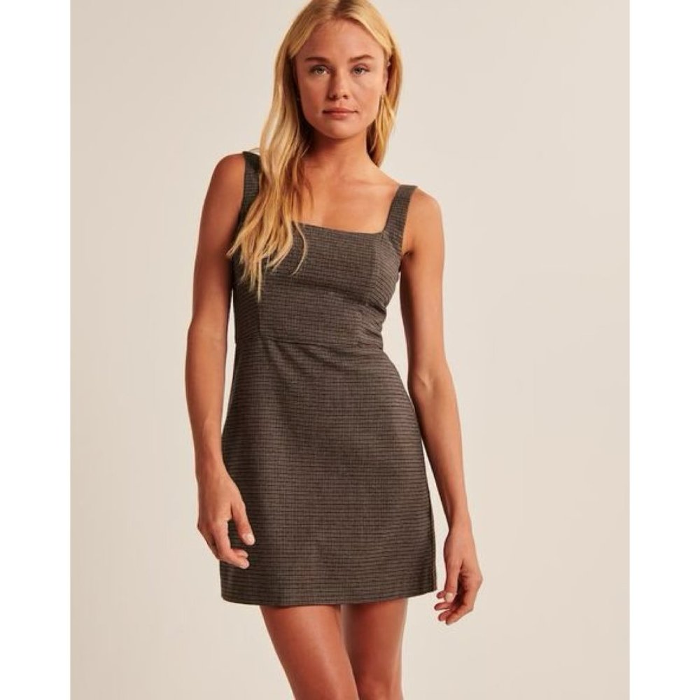 Abercrombie & Fitch 90’s Style Menswear Pinafore Dress